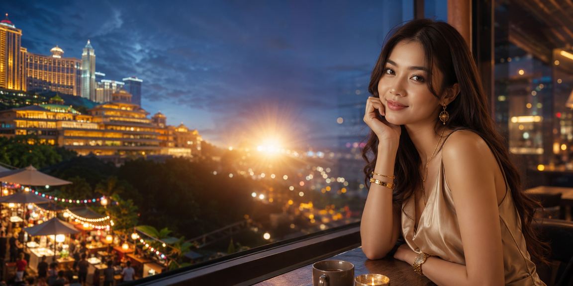 Suasana hiburan kasino di Genting Highlands gaya Melayu moden